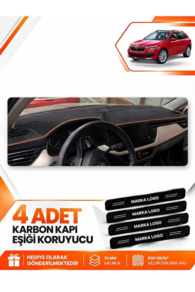 e-biz Skoda Kamiq (2020-2025) Compatible Front Torpedo Protection Case Carpet...