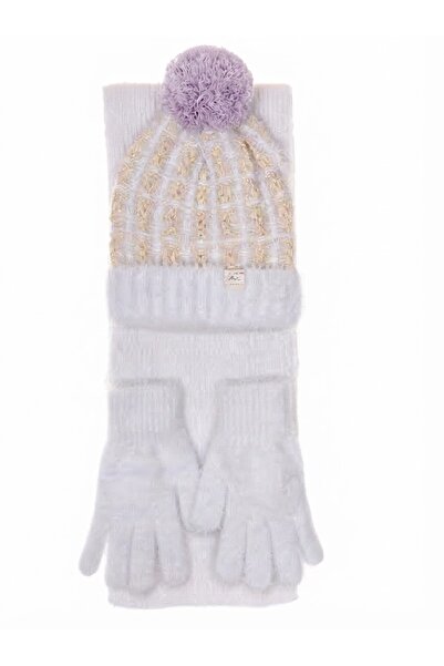 Fonem Fo 5212 Hiva 3-Piece Scarf Beanie Glove Set