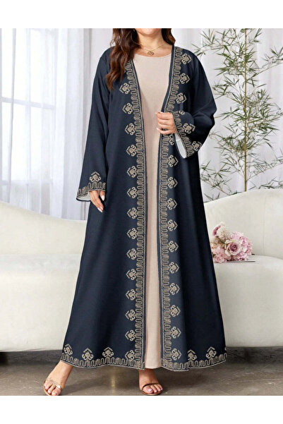 Sheya Cardigan lung Curve+, albastru