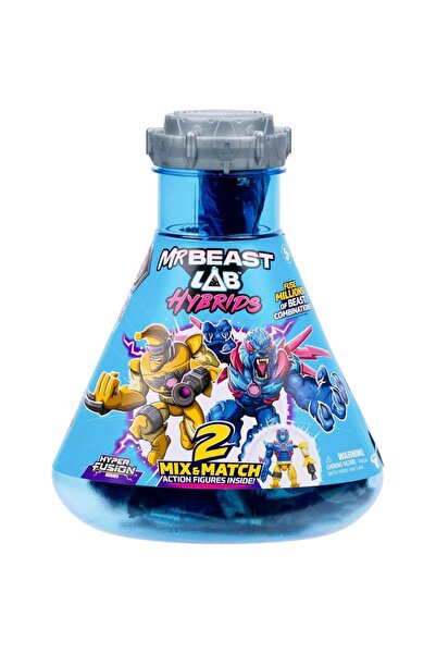 MrBeast Lab Set 2 figurine, Mr Beast Lab Hibrids, W2, Hyper Fusion, Shark Vs ...