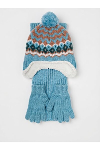 Fonem Fo 5205 Soli 3-Piece Scarf Beanie Glove Set