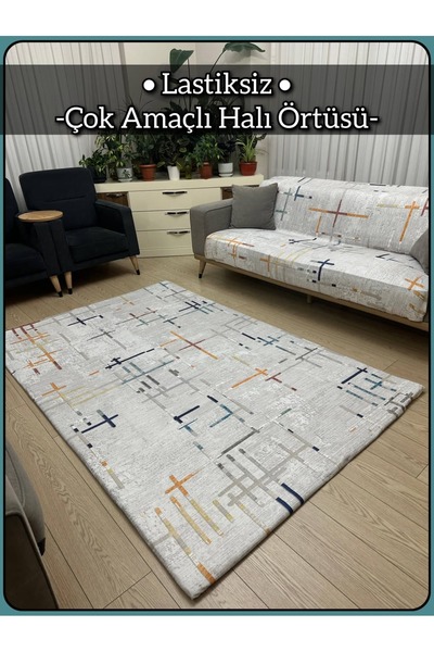 MODKLAS Lastiksiz Halı Örtüsü "Çok Amaçlı Kullanım" Mikro Polar Kumaş (Koltuk...