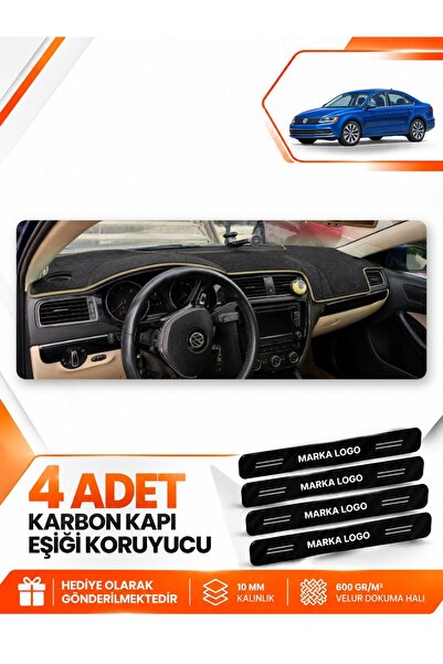 e-biz Volkswagen Jetta (2010-2018) Compatible Front Cover Dashboard Protectio...