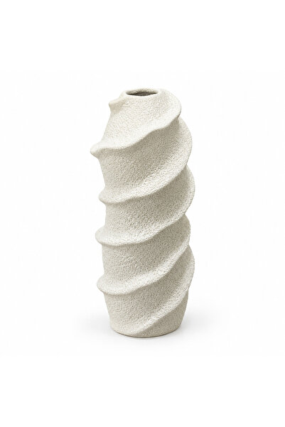 AKDC Ceramic Flower Vase Off-White – 30cm