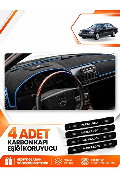 e-biz Mercedes W140 (1991-1998) Compatible Front Torpedo Protection Carpet Co...