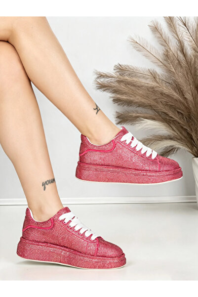 mei Sneakers dama roz din material textil Eaerra