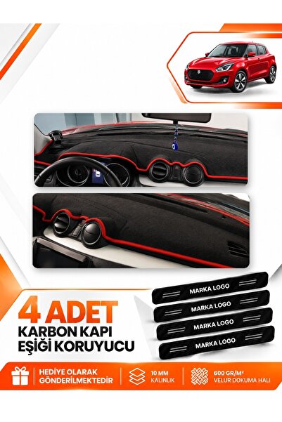 e-biz Suzuki Swi̇ft (2017-2020) Compatible Front Dashboard Protection Mat Cov...