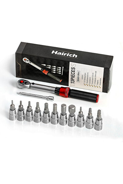 Hairich Динамометричен ключ 1/4 ", 1-25 Нм, ±3%, 72 зъба, комплект от 13 части