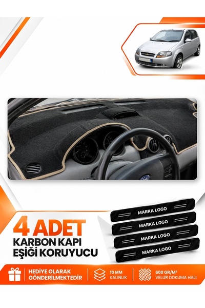 e-biz Chevrolet Kalos (2009-2013) Compatible Front Cover Glove Box Protection...