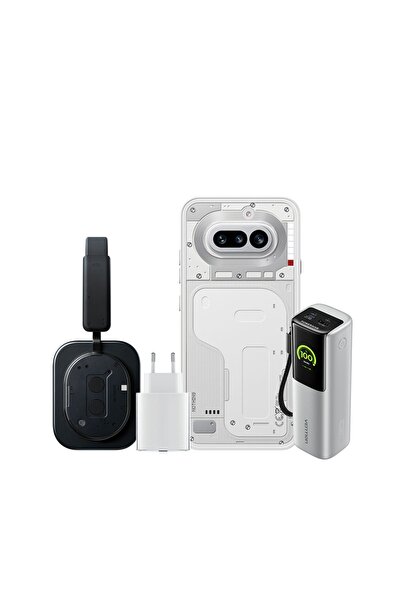 NOTHING Phone 4a 8/256 GB Beyaz + Kulaklık + Vention Powerbank + Şarj Başlığı