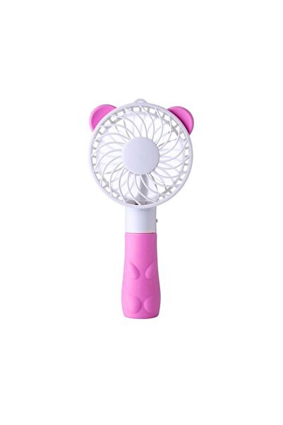 OEM Mini ventilator portabil cu urechi de urs, 4.5 W, USB, baterie inclusă, Roz