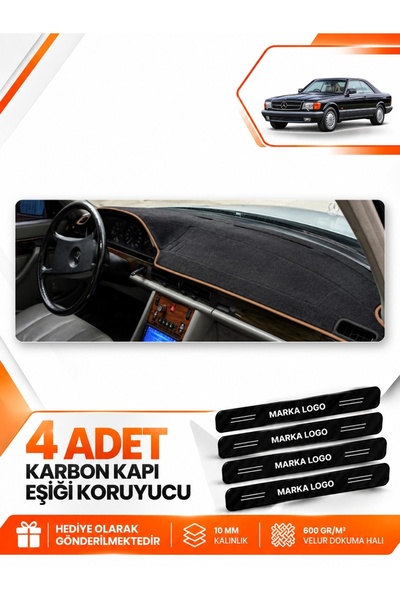 e-biz Mercedes W126-C126 (1979-1991) Compatible Front Torpedo Protection Cove...