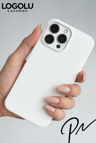 ProNorth iPhone 14 Pro Max Compatible Case with Logo Launch Soft Velvet Silicone Cover