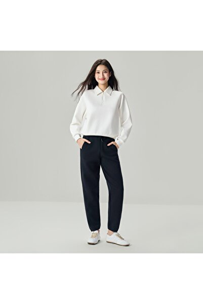 Giordano Women's Interlock High Waist Regular Fit Jogger Pants