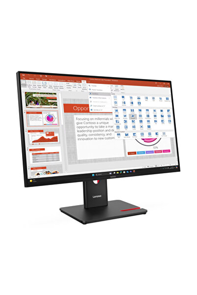 LENOVO شاشة كمبيوتر ThinkVision T27-40 مقاس 27 بوصة بدقة كاملة 1920×1080، تقن...