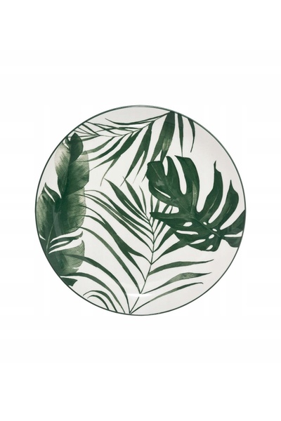 Secret de Gourmet SET DE FARFURII DE DEZERT CU FRUNZE DE MONSTERA