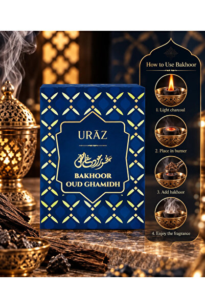 URAZ Oud Ghamidh Premium Oud Bakhoo