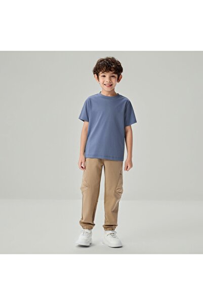 Giordano Junior's Liquid touch Regular Embroidery Tee