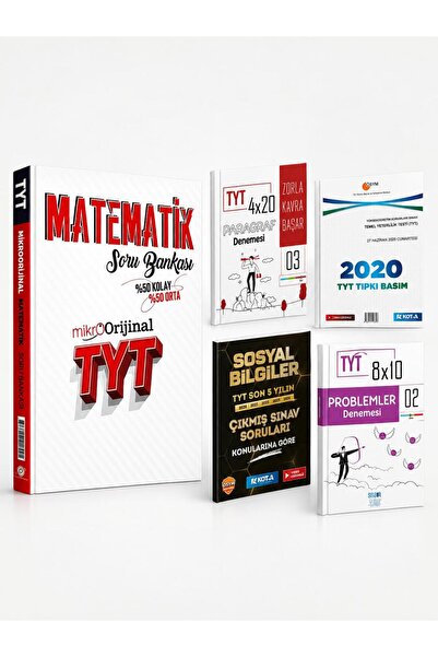 Orijinal Yayınları Mikro TYT Matematik Soru Bankası + 4 Hediye
