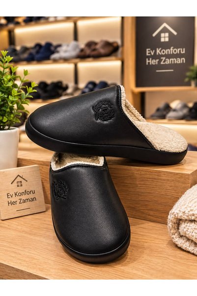 Aster Leather Men's House Slippers