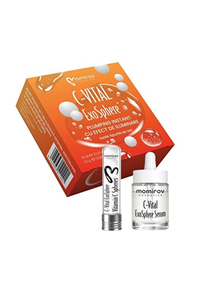 Momirov Cosmetics C-Vital ExoSphere – Ορός προσώπου με Βιταμίνη C, Υαλουρονικ...