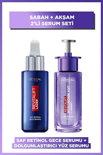 L'Oreal Paris [Retinol] + [Hyaluronik Asit + PDRN+] 2'li Serum Seti