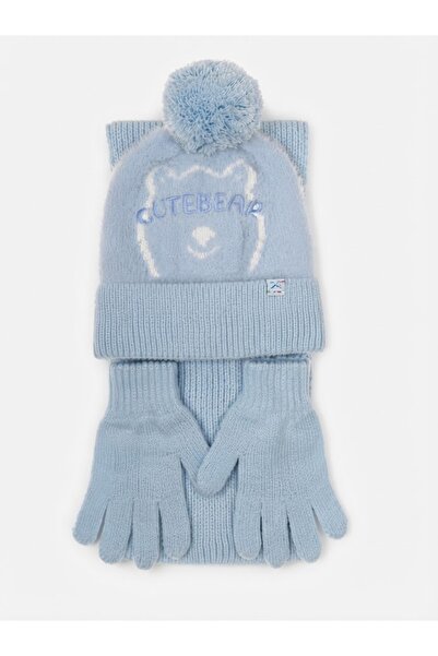 Fonem Fo 5217 3-Piece Scarf Beanie Glove Set