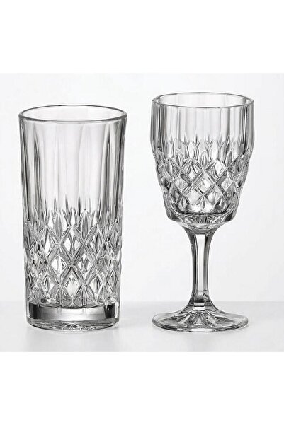 Cristal Bohemia Set 12 Pahare Vin si Apa din Angel