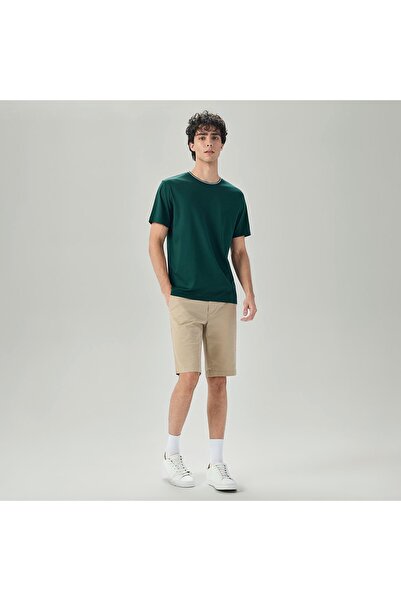 Giordano Men's Cotton Interlock Relaxed Fit Liquid Touch Tee