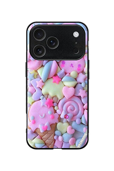 VR CREATIVE Protective Case Cover For Apple iPhone 18 Pro Kawai Decoden Desig...