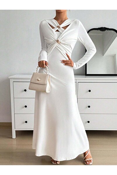 Sheya Rochie maxi, alb