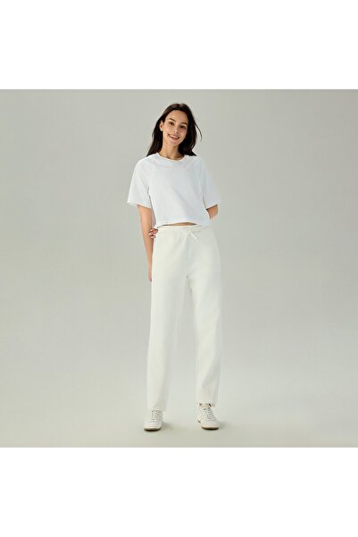 Giordano Women's Interlock High Waist Regular Fit Jogger Pants
