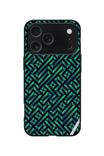VR CREATIVE Protective Case Cover For Apple iPhone 18 Pro Geometric Pattern D...