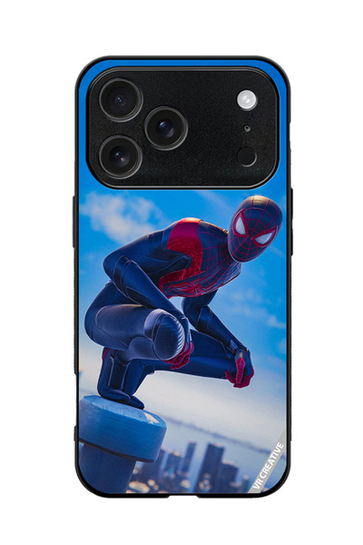 VR CREATIVE Protective Case Cover For Apple iPhone 18 Pro Max Spiderman Desig...