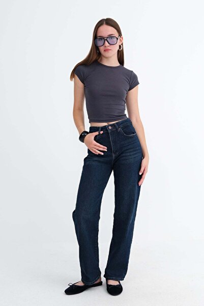 Addax Wide Leg Jean Pants Pn1070