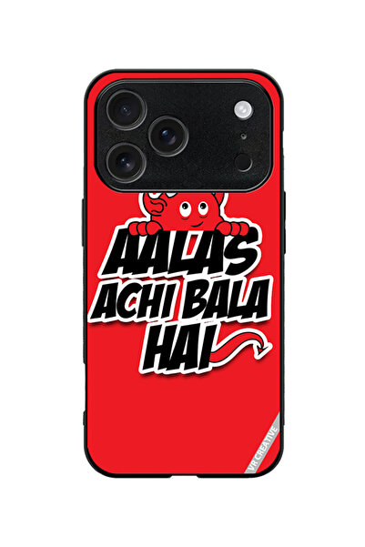VR CREATIVE Protective Case Cover For Apple iPhone 18 Pro Aalas Achi Bala Hai...