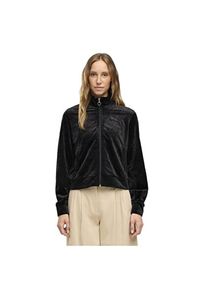 Puma 694021-01 Ess Elevated Velour Jacket Women