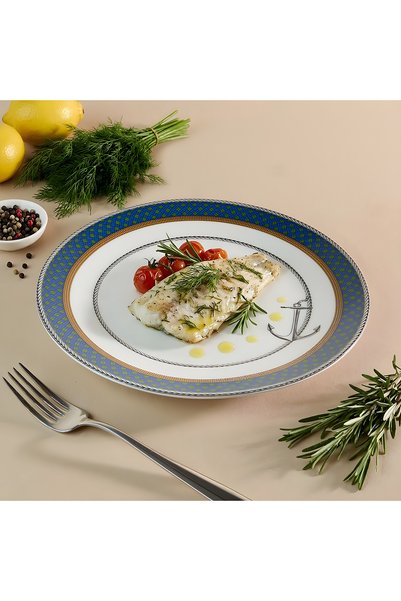 Aryıldız Marvia Servis Tabağı Mavi 25 cm