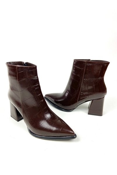 Gloriys Ayakkabı & Çanta 7 cm Thick Heel Boots with Fur Inside for Daily Use