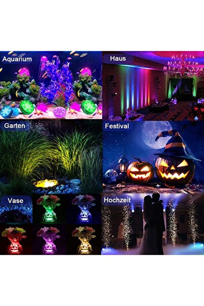 NO BRAND Lumini LED impermeabile pentru piscină, decorative subacvatice