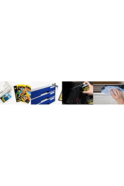 YELLOW ONE Dulap din plastic cu 4 sertare, albastru