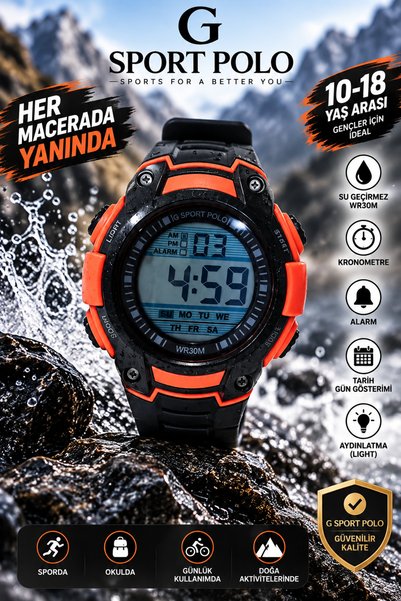 G Sport POLO 30m Water Resistant Children'S/Teenagers' Watch with Light, Alar...