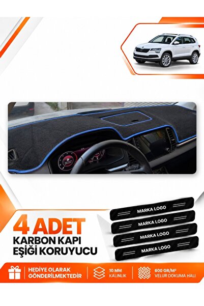 e-biz Skoda Karoq (2017-2024) Compatible Front Dashboard Protection Cover Car...