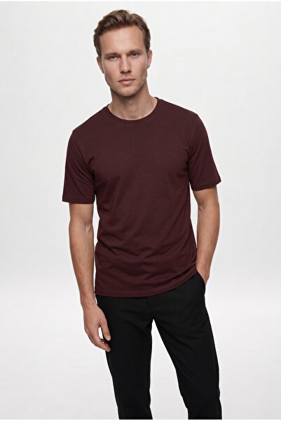 D'S Damat Ds Damat Slim Fit Pas Bisiklet Yaka %100 Pamuklu Nefes Alabilen T-S...
