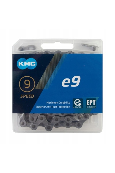 KMC Lanț E-BIKE E9 9 viteze ANTI-COROZIE EPT 136 zale + CLIP