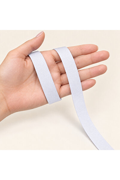 Renk İthalat Grosgrain Ribbon White 2 cm 91 Meters Ornament Decoration Packag...
