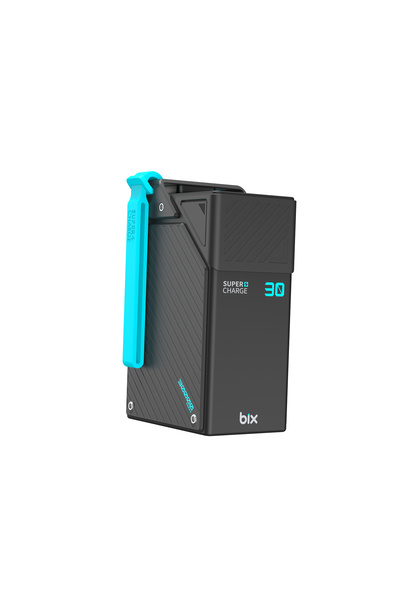 PB3010W 30000mAh 65W Süper Hızlı Şarj Askı Tasarımlı Powerbank 4 Portlu Dijital Göstergeli Type-C PD Taşınabilir Şarj Cihazı Siyah