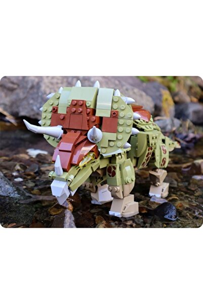 NO BRAND Cărămizi Deschise - Triceratops - Dinozaur 450 el. 6+