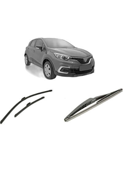 Bosch Set of 3 wipers RENAULT KAPTUR (H5_) 2016-2021, windshield and rear win...