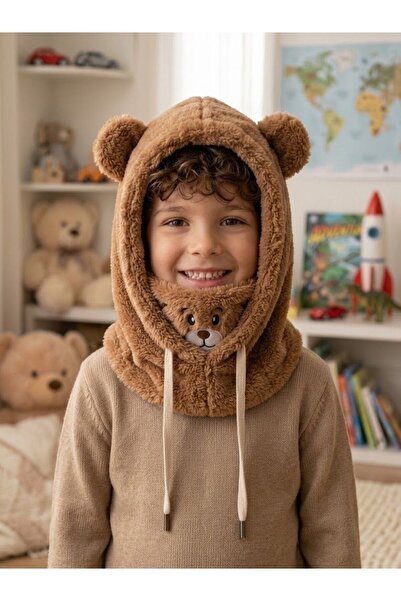 Nilbutik Teddy Bear Snow Mask Παιδική Μπαλακλάβα